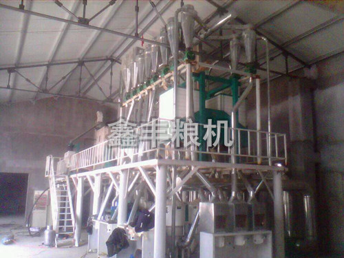 山东济宁30吨玉米加工设备安装案例