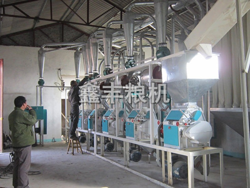 鑫丰粮机在洛阳地区安装的30吨级面粉机组